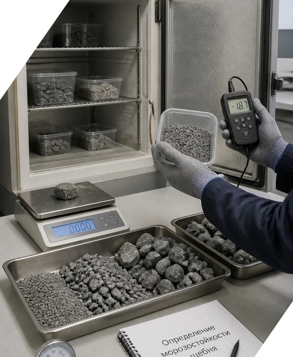 Определение морозостойкости щебня в Твери от 3805 р. | ЭкспертизаРоссия